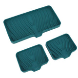 Darrahopens Home & Garden > DIY > Kitchen & Bathroom DIY Kitchen Soap Tray Countertop Silicone Sink Deflector Sponge Holder for Bathroom Toilet Green In Australia - Darrahopens