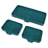Darrahopens Home & Garden > DIY > Kitchen & Bathroom DIY Kitchen Soap Tray Countertop Silicone Sink Deflector Sponge Holder for Bathroom Toilet Green In Australia - Darrahopens