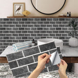 Darrahopens Home & Garden > DIY > Kitchen & Bathroom DIY Kitchen Tile Stickers, 12 Pieces Self-Adhesive Tile Sticker Waterproof Pvc Tile Stickers Self-Adhesive Wall Tile