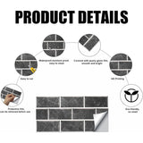 Darrahopens Home & Garden > DIY > Kitchen & Bathroom DIY Kitchen Tile Stickers, 12 Pieces Self-Adhesive Tile Sticker Waterproof Pvc Tile Stickers Self-Adhesive Wall Tile