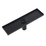 Darrahopens Home & Garden > DIY > Kitchen & Bathroom DIY Linear Shower Floor Drain with Removable Cover 304 Stainless Steel Matte Black 30cm In Australia - Darrahopens