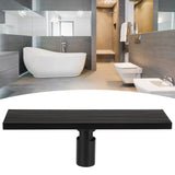 Darrahopens Home & Garden > DIY > Kitchen & Bathroom DIY Linear Shower Floor Drain with Removable Cover 304 Stainless Steel Matte Black 30cm In Australia - Darrahopens
