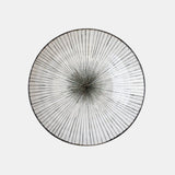 Darrahopens Home & Garden > DIY > Kitchen & Bathroom DIY Pasta Bowl Flat 23cm Black Converging Line Glaze