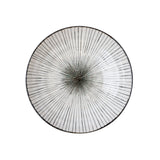 Darrahopens Home & Garden > DIY > Kitchen & Bathroom DIY Pasta Bowl Flat 23cm Black Converging Line Glaze
