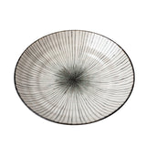 Darrahopens Home & Garden > DIY > Kitchen & Bathroom DIY Pasta Bowl Flat 23cm Black Converging Line Glaze