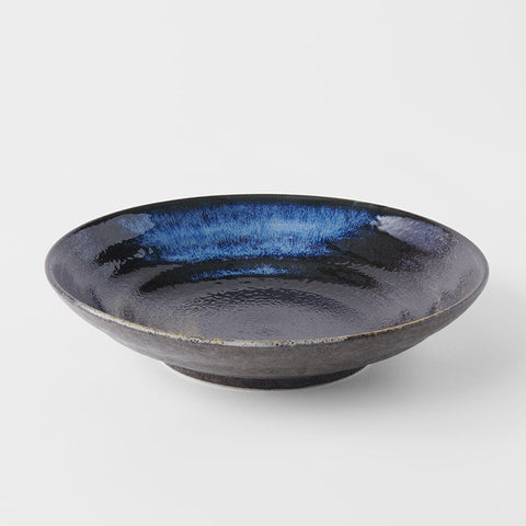 Darrahopens Home & Garden > DIY > Kitchen & Bathroom DIY Pasta Bowl Flat 23cm Gold Brushstroke Glaze