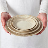 Darrahopens Home & Garden > DIY > Kitchen & Bathroom DIY Plate 25cm Ridged Alabaster Glaze