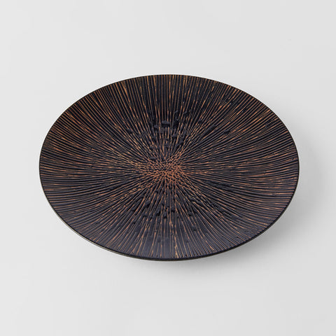 Darrahopens Home & Garden > DIY > Kitchen & Bathroom DIY Plate 28cm Bronze Converging Line Glaze