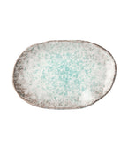 Darrahopens Home & Garden > DIY > Kitchen & Bathroom DIY Plate Oval 17x11cm Aqua Splash Glaze