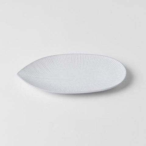 Darrahopens Home & Garden > DIY > Kitchen & Bathroom DIY Plate Oval 21.5cm Snow Leaf Glaze