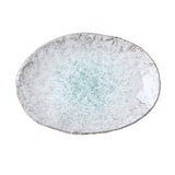 Darrahopens Home & Garden > DIY > Kitchen & Bathroom DIY Plate Oval 24x17cm Aqua Splash Glaze