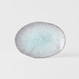 Darrahopens Home & Garden > DIY > Kitchen & Bathroom DIY Plate Oval 24x17cm Aqua Splash Glaze