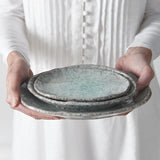 Darrahopens Home & Garden > DIY > Kitchen & Bathroom DIY Plate Oval 25cm Aqua Splash Glaze