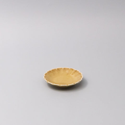 Darrahopens Home & Garden > DIY > Kitchen & Bathroom DIY Sauce Dish 8cm Scallop Saffron Gloss Glaze