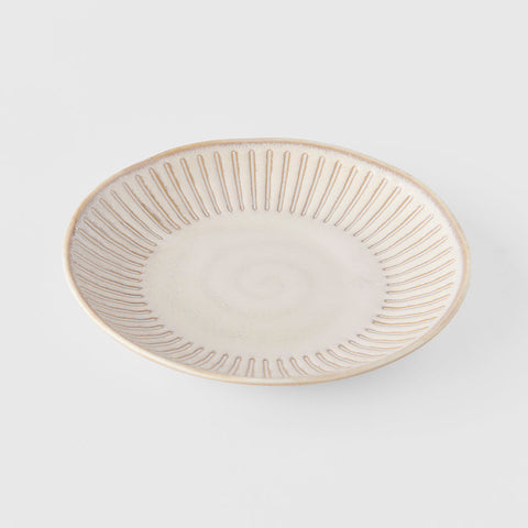 Darrahopens Home & Garden > DIY > Kitchen & Bathroom DIY Saucer 14cm Ridged Alabaster Glaze