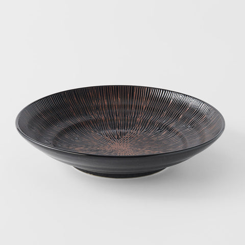 Darrahopens Home & Garden > DIY > Kitchen & Bathroom DIY Serving Bowl 28.5cm Bronze Converging Glaze