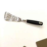 Darrahopens Home & Garden > DIY > Kitchen & Bathroom DIY Stainless steel Fish Turner Spatula Stainless Steel for Kitchen Use, Small Griddle Egg Spatula, Flexible,Corrosion Resistant, Kitchen Slotted Turner with Thin Edge Ideal for Turning,12.75"