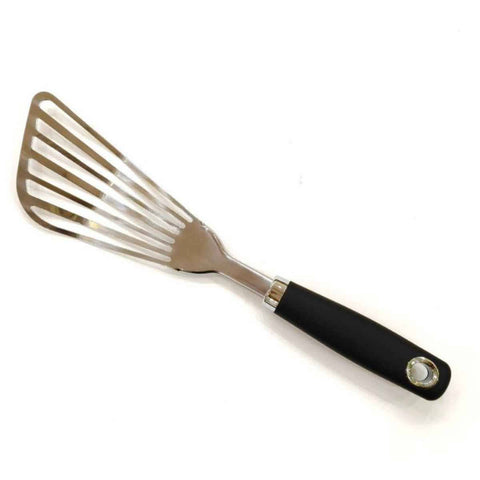 Darrahopens Home & Garden > DIY > Kitchen & Bathroom DIY Stainless steel Fish Turner Spatula Stainless Steel for Kitchen Use, Small Griddle Egg Spatula, Flexible,Corrosion Resistant, Kitchen Slotted Turner with Thin Edge Ideal for Turning,12.75"