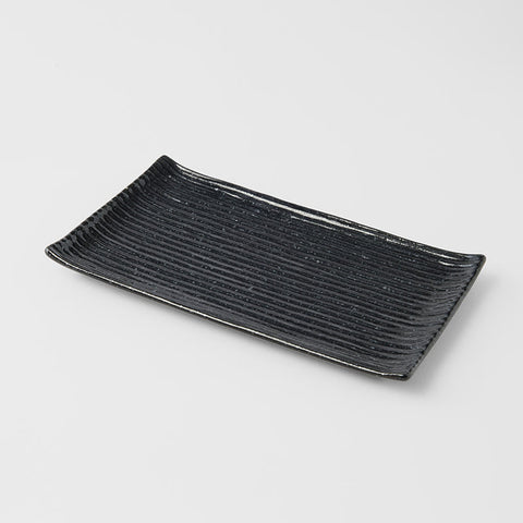 Darrahopens Home & Garden > DIY > Kitchen & Bathroom DIY Sushi Plate 24cm Black Contour Glaze