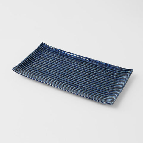 Darrahopens Home & Garden > DIY > Kitchen & Bathroom DIY Sushi Plate 24cm Blue Contour Glaze