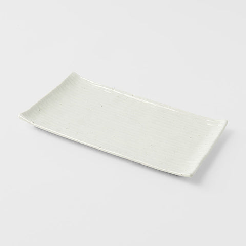 Darrahopens Home & Garden > DIY > Kitchen & Bathroom DIY Sushi Plate 24cm White Contour Glaze