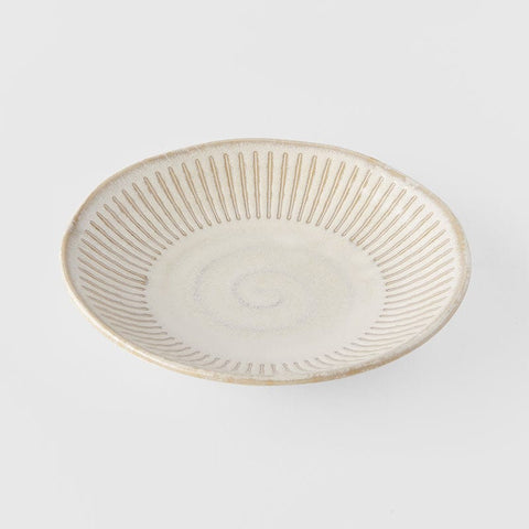 Darrahopens Home & Garden > DIY > Kitchen & Bathroom DIY Tapas Plate 16cm Ridged Alabaster Glaze