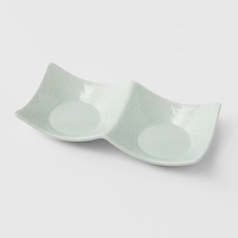 Darrahopens Home & Garden > DIY > Kitchen & Bathroom DIY Two Section Sauce Dish Spearmint Glaze