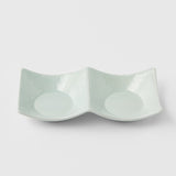 Darrahopens Home & Garden > DIY > Kitchen & Bathroom DIY Two Section Sauce Dish Spearmint Glaze