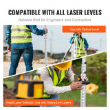 Darrahopens Home & Garden > DIY > Kitchen & Bathroom DIY VEVOR Measuring Rod 16-Feet/10ths 4 Sections Telescopic Grade Rod 1/10ft w/ Bag