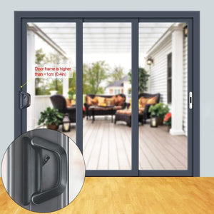 Darrahopens Home & Garden > DIY Sliding Patio Door Handle Set Mortise Lock Suitable for Sliding Glass Patio Door Black
