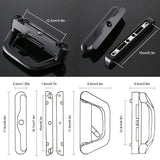 Darrahopens Home & Garden > DIY Sliding Patio Door Handle Set Mortise Lock Suitable for Sliding Glass Patio Door Keyed Black