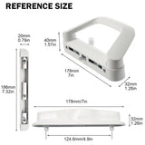 Darrahopens Home & Garden > DIY Sliding Patio Door Handle Set Mortise Lock Suitable for Sliding Glass Patio Door Keyed White