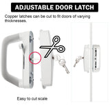 Darrahopens Home & Garden > DIY Sliding Patio Door Handle Set Mortise Lock Suitable for Sliding Glass Patio Door Keyed White