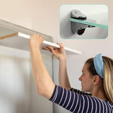Darrahopens Home & Garden > DIY > Table Tops & Bases 2-Piece Adjustable Glass Shelf Bracket, Support For 5-21Mm Thickness Wood/Glass Shelves