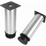 Darrahopens Home & Garden > DIY > Table Tops & Bases 4 Pack Adjustable Furniture Legs Stainless Steel Round Sofa Table Legs, Diameter 50 mm Height 150 mm