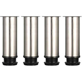 Darrahopens Home & Garden > DIY > Table Tops & Bases 4 Pack Adjustable Furniture Legs Stainless Steel Round Sofa Table Legs, Diameter 50 mm Height 150 mm