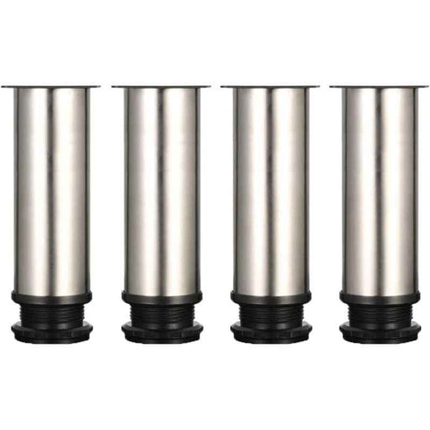 Darrahopens Home & Garden > DIY > Table Tops & Bases 4 Pack Adjustable Furniture Legs Stainless Steel Round Sofa Table Legs, Diameter 50 mm Height 150 mm