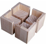 Darrahopens Home & Garden > DIY > Table Tops & Bases 4-pack Furniture Risers Wooden Furniture Risers, Desk and Bed Risers Furniture Lifting Feet Legs up to for Desk Table Bed (Size: 5x5x5cm)..