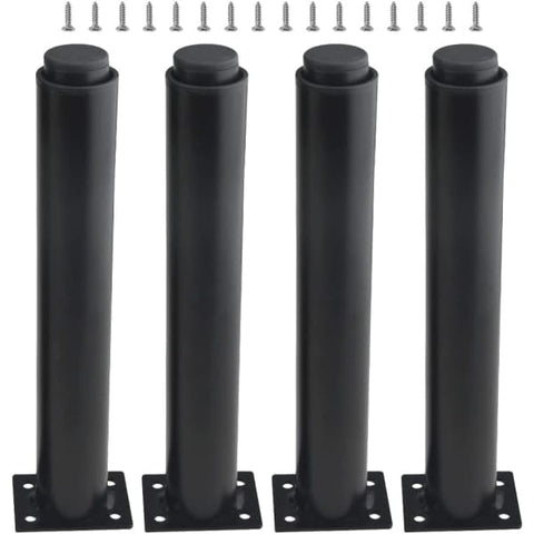 Darrahopens Home & Garden > DIY > Table Tops & Bases Adjustable Metal Furniture Legs (25-42 cm) - Set of 4, Black