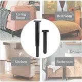 Darrahopens Home & Garden > DIY > Table Tops & Bases Adjustable Metal Furniture Legs (25-42 cm) - Set of 4, Black