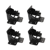 Darrahopens Home & Garden > DIY > Table Tops & Bases Folding Table Hinge Self-Locking Foldable Support Furniture Leg 4 pcs Black Size M