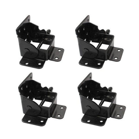 Darrahopens Home & Garden > DIY > Table Tops & Bases Folding Table Hinge Self-Locking Foldable Support Furniture Leg 4 pcs Black Size M