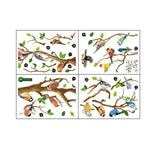 Darrahopens Home & Garden > DIY > Wall Plates & Covers 130x65cm Removable Wall Stickers Birds On Tree Branch Wall Decor Decal Home