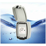 Darrahopens Home & Garden > DIY > Wall Plates & Covers IP66 Waterproof Outdoor Wall Socket Dustproof Single Socket