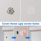 Darrahopens Home & Garden > DIY > Wall Plates & Covers Screw Hole Stickers - 350 White Stickers - Self-adhesive screw covers - Suitable for screw holes in desks, cabinets and furniture.