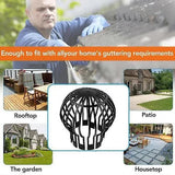 Darrahopens Home & Garden > DIY > Wall Plates & Covers Set of 4 downpipe covers, gutter covers 145 x 11 cm - Brand - Black