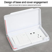 Darrahopens Home & Garden > DIY > Wall Plates & Covers Switch Protective Cover Socket Waterproof Box TRANSPARENT transparent