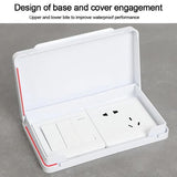Darrahopens Home & Garden > DIY > Wall Plates & Covers Switch Protective Cover Socket Waterproof Box TRANSPARENT transparent
