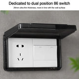 Darrahopens Home & Garden > DIY > Wall Plates & Covers Switch Protective Cover Socket Waterproof Box TRANSPARENT transparent