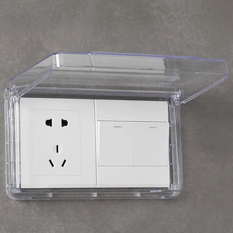 Darrahopens Home & Garden > DIY > Wall Plates & Covers Switch Protective Cover Socket Waterproof Box TRANSPARENT transparent